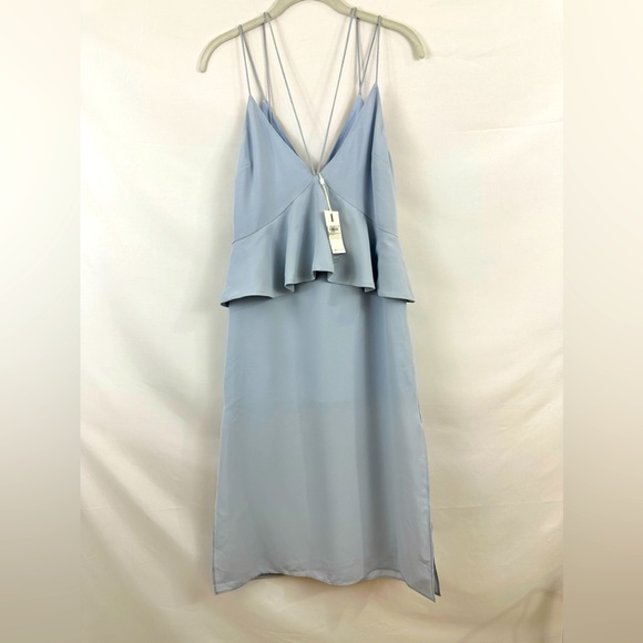 C/MEO Collective Halter Tie Lose Control Midi Dress Frill Detail Glaci… - Picture 3 of 11